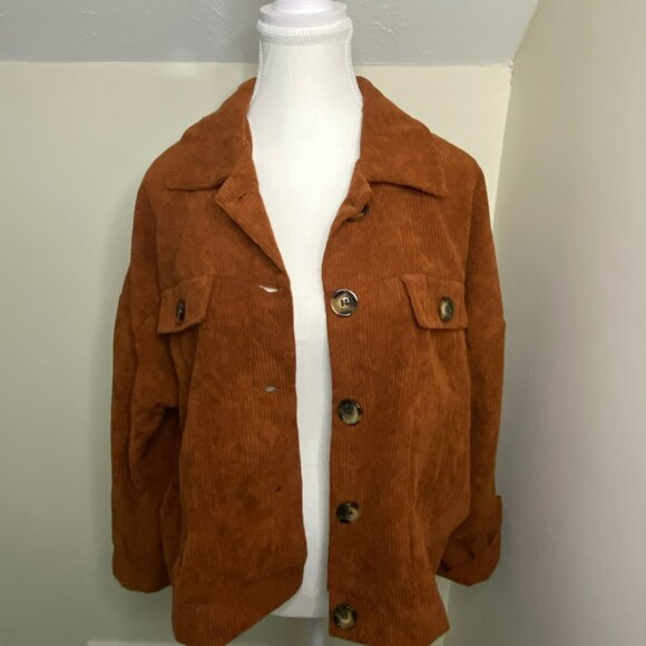 LuLaRoe Jackets & Blazers - NWT LulaRoe Berlin Chestnut Corduroy Jacket Size Large